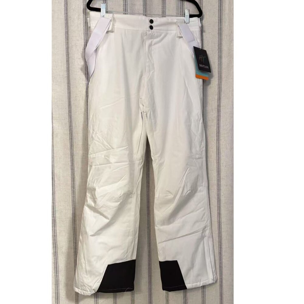 HOTIAN Women's Snow Ski Insulated Waterproof Pants White M